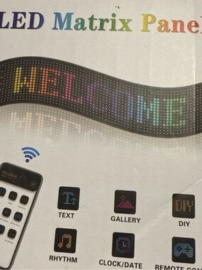 LED Matrix Panel Scrolling Display - Black